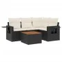 Set de muebles de jardín 5 pzas y cojines ratán sintético negro de , Conjuntos de jardín - Ref: Foro24-3256875, Precio: 322,7...