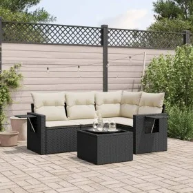 5-piece garden furniture set with black synthetic rattan cushions by , Garden sets - Ref: Foro24-3252453, Price: 333,06 €, Di...