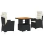 Garden dining set 3 pieces with black synthetic rattan cushions by , Garden sets - Ref: Foro24-3277433, Price: 337,81 €, Disc...
