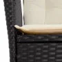 Garden dining set 3 pieces with black synthetic rattan cushions by , Garden sets - Ref: Foro24-3277433, Price: 337,81 €, Disc...