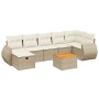 Gartensofagarnitur mit beigen Kissen, 8-teilig, aus PE-Rattan. von , Gartensets - Ref: Foro24-3265069, Preis: 534,95 €, Rabat...
