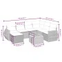 Garden sofa set with beige cushions, 8 pieces, PE rattan. by , Garden sets - Ref: Foro24-3265076, Price: 577,11 €, Discount: %