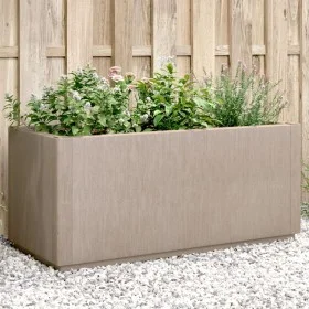 Pflanzgefäß aus leichtbraunem PP, 80x36x35 cm. von , Töpfe und Pflanzgefäße - Ref: Foro24-368778, Preis: 92,14 €, Rabatt: %