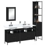 4-teiliges Badezimmermöbelset aus schwarzer Sperrholz. von , Badezimmermöbel - Ref: Foro24-3214805, Preis: 247,15 €, Rabatt: %