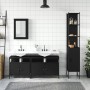 4-teiliges Badezimmermöbelset aus schwarzer Sperrholz. von , Badezimmermöbel - Ref: Foro24-3214805, Preis: 247,15 €, Rabatt: %