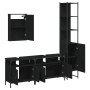 4-teiliges Badezimmermöbelset aus schwarzer Sperrholz. von , Badezimmermöbel - Ref: Foro24-3214805, Preis: 247,15 €, Rabatt: %