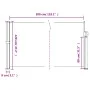 Retractable side awning in taupe gray, 120x300 cm. by , Umbrellas - Ref: Foro24-4004289, Price: 90,36 €, Discount: %