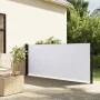 Retractable white side awning 100x500 cm by , Umbrellas - Ref: Foro24-4004391, Price: 88,32 €, Discount: %