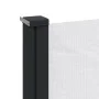Retractable white side awning 100x500 cm by , Umbrellas - Ref: Foro24-4004391, Price: 88,32 €, Discount: %