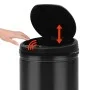 Trash can with automatic sensor 40L black carbon steel by vidaXL, Garbage cans and trash cans - Ref: Foro24-322699, Price: 91...