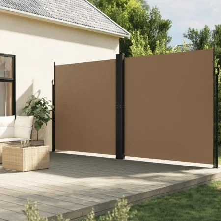 Retractable side awning in taupe gray, 220x1200 cm. by , Umbrellas - Ref: Foro24-4004874, Price: 188,14 €, Discount: %