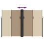Retractable side awning in taupe gray, 220x1200 cm. by , Umbrellas - Ref: Foro24-4004874, Price: 192,01 €, Discount: %