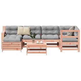 7-piece garden sofa set made of solid Douglas fir wood by , Garden sets - Ref: Foro24-3250918, Price: 439,42 €, Discount: %