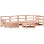 7-piece garden sofa set made of solid Douglas fir wood by , Garden sets - Ref: Foro24-3250918, Price: 439,42 €, Discount: %