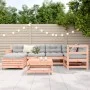 7-piece garden sofa set made of solid Douglas fir wood by , Garden sets - Ref: Foro24-3250918, Price: 439,42 €, Discount: %
