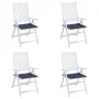 Kissen für Palettenmöbel 4 Stück Stoff Marineblau 40x40x3 cm von , Kissen für Stühle und Sofas - Ref: Foro24-378359, Preis: 3...