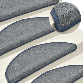 Stair tread mats 15 pcs gray blue 56x17x3 cm by vidaXL, Stair mats - Ref: Foro24-322374, Price: 43,98 €, Discount: %