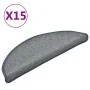 Stair tread mats 15 pcs gray blue 56x17x3 cm by vidaXL, Stair mats - Ref: Foro24-322374, Price: 43,98 €, Discount: %