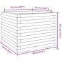 Massive Holzblumenkasten aus Kiefer 60x60x49,5 cm von , Töpfe und Pflanzgefäße - Ref: Foro24-3282519, Preis: 133,04 €, Rabatt: %