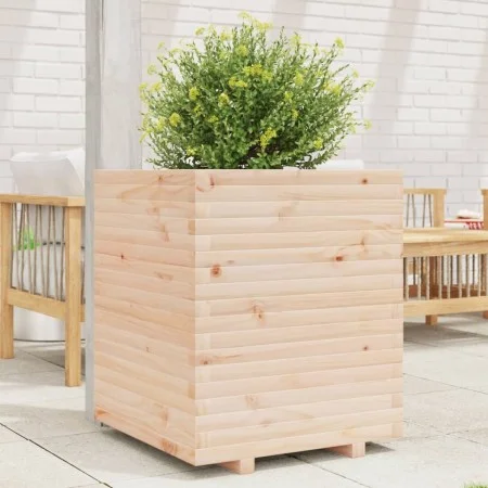 Solid pine wood planter 60x60x72 cm by , Pots and planters - Ref: Foro24-3282614, Price: 182,19 €, Discount: %