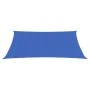 Rectangular blue HDPE sail shade 160 g/m² 4x6 m by , Umbrellas - Ref: Foro24-311519, Price: 51,57 €, Discount: %