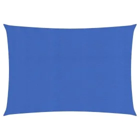 Rectangular blue HDPE sail shade 160 g/m² 6x8 m by , Umbrellas - Ref: Foro24-311525, Price: 87,31 €, Discount: %