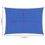 Toldo de vela rectangular HDPE azul 160 g/m² 6x8 m de , Sombrillas - Ref: Foro24-311525, Precio: 87,23 €, Descuento: %