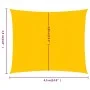 Square yellow HDPE sail shade 160 g/m² 4.5x4.5 m by , Umbrellas - Ref: Foro24-311552, Price: 43,92 €, Discount: %