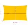 Rectangular HDPE yellow shade sail 160 g/m² 3.5x4.5 m by , Umbrellas - Ref: Foro24-311571, Price: 37,78 €, Discount: %