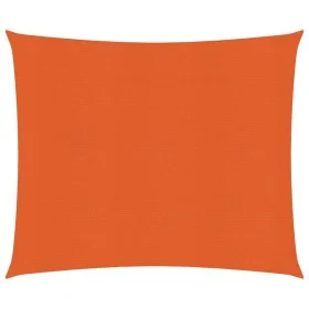 Square HDPE shade sail in orange, 160 g/m², 4x4 m. by , Umbrellas - Ref: Foro24-311661, Price: 39,24 €, Discount: %