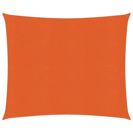 Square HDPE shade sail in orange, 160 g/m², 4x4 m. by , Umbrellas - Ref: Foro24-311661, Price: 39,24 €, Discount: %