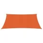 Square HDPE shade sail in orange, 160 g/m², 4x4 m. by , Umbrellas - Ref: Foro24-311661, Price: 39,24 €, Discount: %