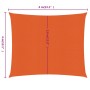 Square HDPE shade sail in orange, 160 g/m², 4x4 m. by , Umbrellas - Ref: Foro24-311661, Price: 39,91 €, Discount: %