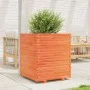 Outdoor planter made of solid pine wood, brown wax finish, 60x60x72 cm. by , Pots and planters - Ref: Foro24-3282616, Price: ...