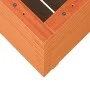Outdoor planter made of solid pine wood, brown wax finish, 60x60x72 cm. by , Pots and planters - Ref: Foro24-3282616, Price: ...