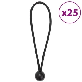 Cuerdas elásticas con bolas 25 unidades 21 x 0,5 cm de , Accesorios para tiendas de campaña - Ref: Foro24-4008138, Precio: 16...