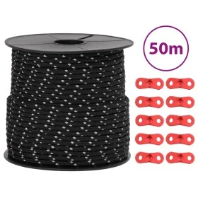 Wind rope with reflective strips and tensioners 50 m 4 mm by , Tent Accessories - Ref: Foro24-4008125, Price: 13,16 €, Discou...