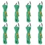 Cuerda de vientos con tensores reflectantes 8 piezas 4 m 4 mm de , Accesorios para tiendas de campaña - Ref: Foro24-4008133, ...