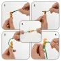 Windseil mit reflektierenden Spannschlössern, 8 Stück, 4 m lang, 4 mm Durchmesser. von , Zeltzubehör - Ref: Foro24-4008133, P...