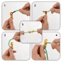 Windseil mit reflektierenden Spannschlössern, 8 Stück, 4 m lang, 4 mm Durchmesser. von , Zeltzubehör - Ref: Foro24-4008133, P...