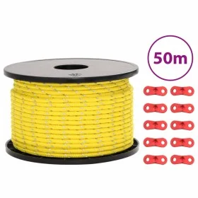 Windschnur mit reflektierenden Streifen und Spanngurten 50 m 5 mm von , Zeltzubehör - Ref: Foro24-4008131, Preis: 15,42 €, Ra...