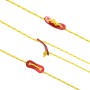 Cuerda de vientos con tiras reflectantes y tensores 50 m 5 mm de , Accesorios para tiendas de campaña - Ref: Foro24-4008131, ...