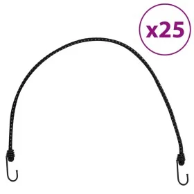 Elastic cords with reflective strips and hooks 25 units 88 cm by , Tent Accessories - Ref: Foro24-4008152, Price: 40,51 €, Di...