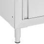 Mesa de trabajo comercial mueble acero inoxidable 60x60x96 cm de vidaXL, Restauración - Ref: Foro24-147229, Precio: 234,66 €,...