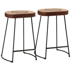 Barhocker 2 Stück dunkelbraun 41x29x62 cm von , Küchenhocker - Ref: Foro24-358926, Preis: 65,81 €, Rabatt: %
