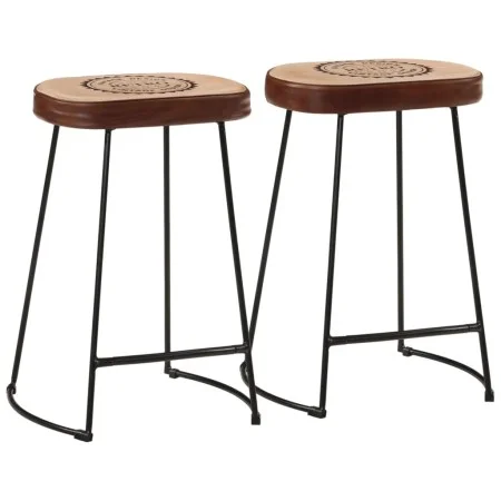 Bar stools 2 units dark brown 41x29x62 cm by , Kitchen stools - Ref: Foro24-358926, Price: 61,93 €, Discount: %