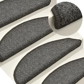 Stair tread mats 15 pcs dark gray 56x17x3 cm by vidaXL, Stair mats - Ref: Foro24-322368, Price: 54,03 €, Discount: %