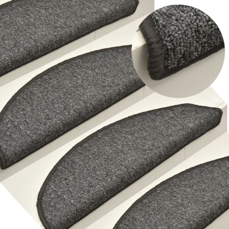 Stair tread mats 15 pcs dark gray 56x17x3 cm by vidaXL, Stair mats - Ref: Foro24-322368, Price: 55,08 €, Discount: %