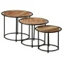 Stackable tables, set of 3, made of solid rough mango wood. by , Side tables - Ref: Foro24-358930, Price: 82,46 €, Discount: %