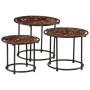 Stapelbare Tische, 3-teilig, Massivholz aus recyceltem Holz. von , Seitentische - Ref: Foro24-358932, Preis: 83,34 €, Rabatt: %